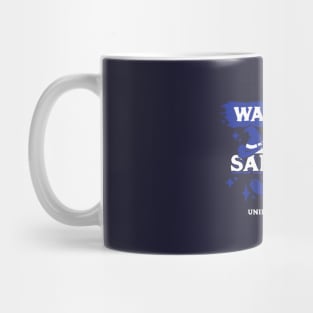 May Cast Sarcasm Unintentionally Light Blue Warning Label Mug